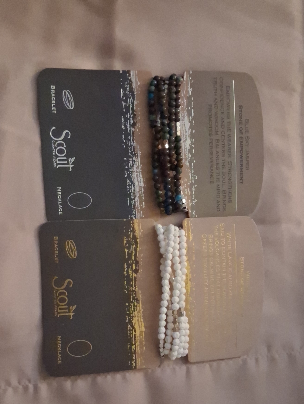 Scout Blue and Green Multi-Strand Jasper Wrap Bracelet